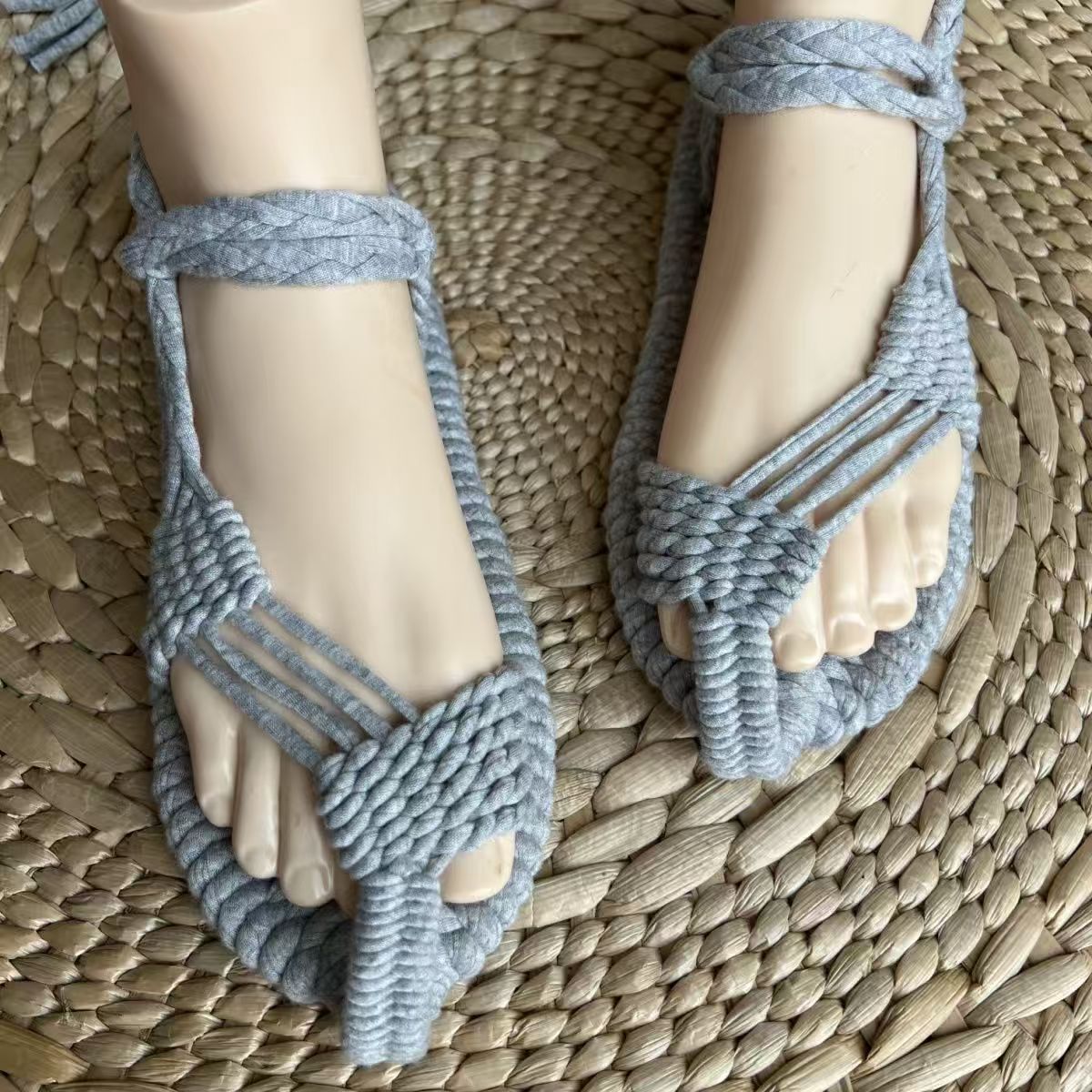 Fully Handwoven Straw Sandals
